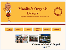 Tablet Screenshot of monikasorganicbakery.com